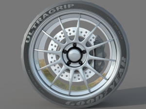 Wheel rim tire 18 3D Model