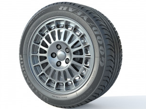 Wheel rim tire 19 3D Модель