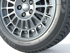 Wheel rim tire 19 3D Модель