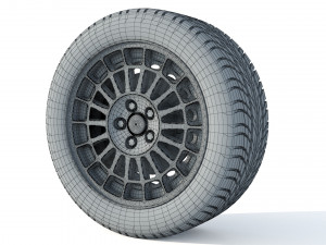 Wheel rim tire 19 3D Модель