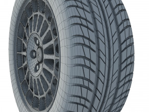 Wheel rim tire 19 3D Модель