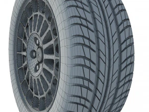 Wheel rim tire 19 3D Model