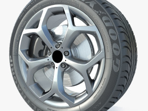 Wheel rim tire 20 Modelo 3D
