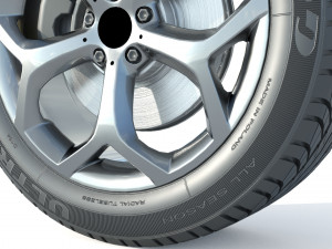 Wheel rim tire 20 3D Model