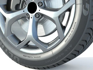 Wheel rim tire 20 3D Model