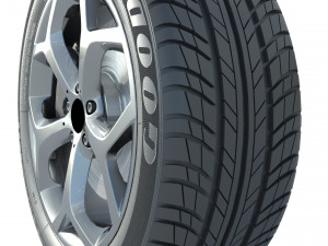 Wheel rim tire 20 3D Model
