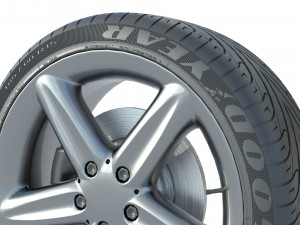 Wheel rim tire 21 Modelo 3D