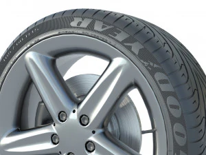 Wheel rim tire 21 3D Model