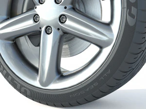 Wheel rim tire 21 3D Model