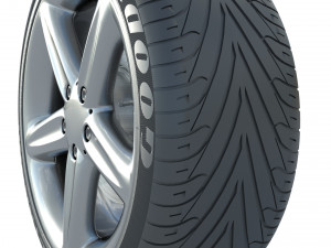 Wheel rim tire 21 Modelo 3D