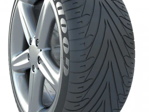 Wheel rim tire 21 3D Model
