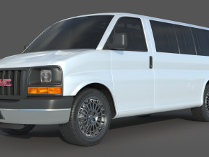 GMC Savana 3500 Passenger Van 3D Model