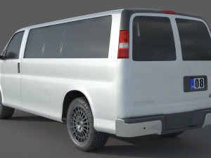 GMC Savana 3500 Passenger Van 3D Model