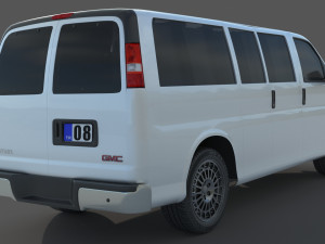GMC Savana 3500 Passenger Van 3D Model
