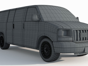 GMC Savana 3500 Passenger Van 3D Model