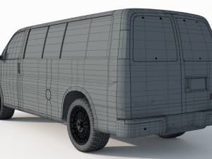 GMC Savana 3500 Passenger Van 3D Model