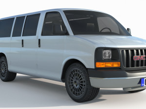 GMC Savana 3500 Passenger Van 3D Model