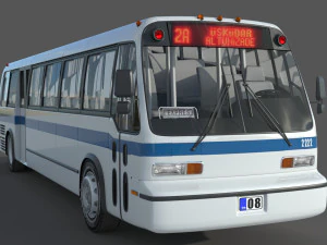 GMC RTS 1981 Bus 3D Model