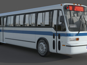 GMC RTS 1981 Bus Model 3D