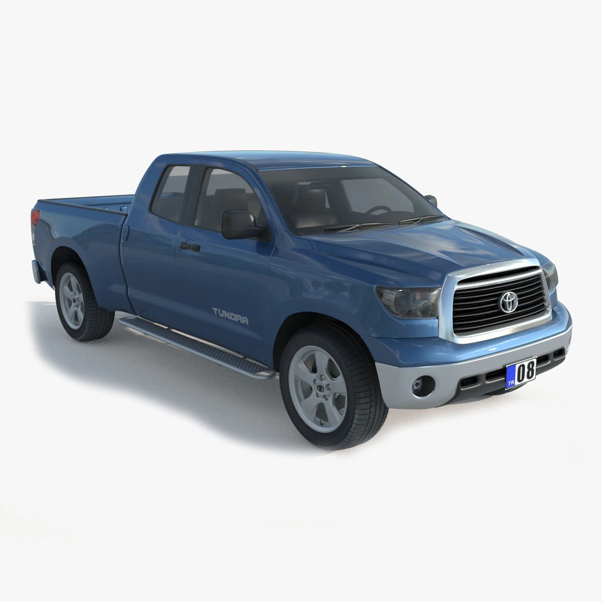 Toyota Tundra Double Cab 3D Model .c4d .max .obj .3ds .fbx .stl .blend