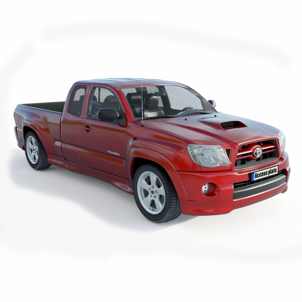 Toyota Tacoma X Runner 3D Model .c4d .max .obj .3ds .fbx .stl .blend