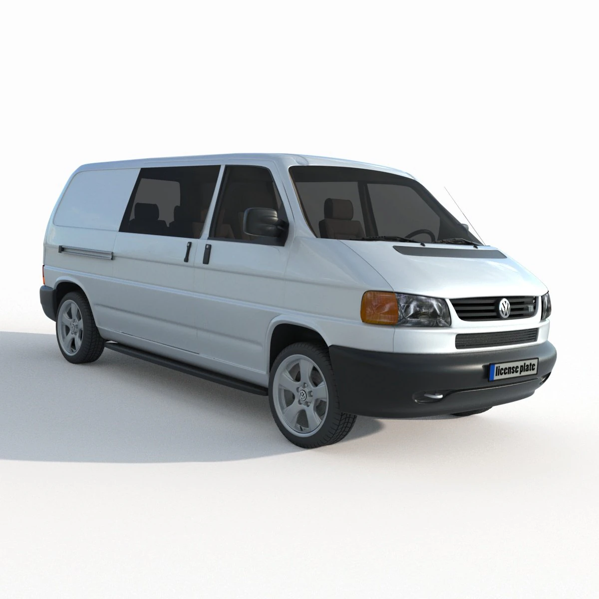 Volkswagen Transporter 20 TDI 3D Model .c4d .max .obj .3ds .fbx .stl .blend 