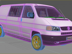 Volkswagen Transporter 20 TDI 3D Model