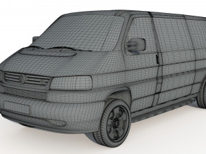 Volkswagen Transporter 20 TDI 3D Model