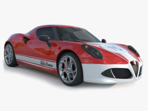 Alfa Romeo 4C Spider 3D Model