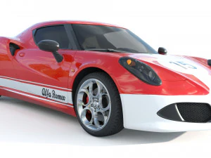 Alfa Romeo 4C Spider 3D Model