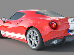 Alfa Romeo 4C Spider 3D Модель