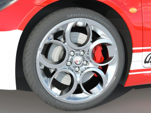 Alfa Romeo 4C Spider 3D Модель