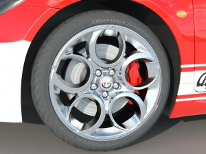 Alfa Romeo 4C Spider 3D Model