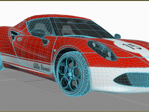 Alfa Romeo 4C Spider 3D Модель