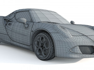 Alfa Romeo 4C Spider 3D Модель