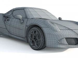 Alfa Romeo 4C Spider 3D Model