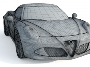 Alfa Romeo 4C Spider 3D Модель