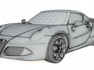Alfa Romeo 4C Spider 3D Модель