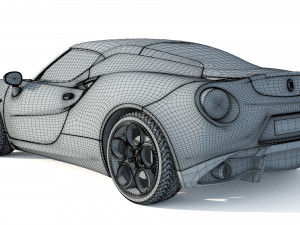 Alfa Romeo 4C Spider 3D Модель