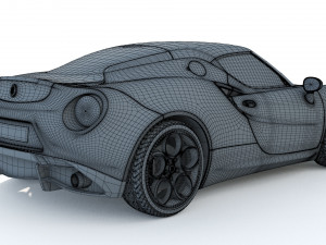 Alfa Romeo 4C Spider 3D Модель
