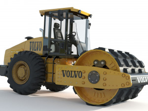 Volvo Road Roller Compactor 3D 模型