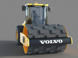 Volvo Road Roller Compactor 3D 模型
