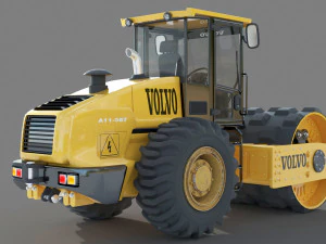Дорожный каток Volvo 3D Модель