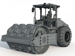 Дорожный каток Volvo 3D Модель