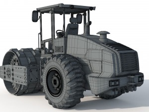 Volvo Road Roller Compactor 3D 模型