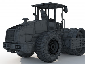 Volvo Road Roller Compactor 3D 模型