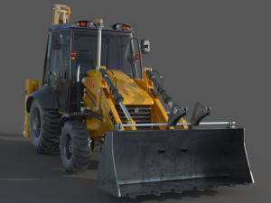 New Holland B115B Backhoe Loader 3D Модель