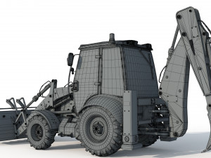 New Holland B115B Backhoe Loader 3D Модель