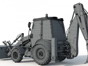 New Holland B115B Backhoe Loader 3D Model