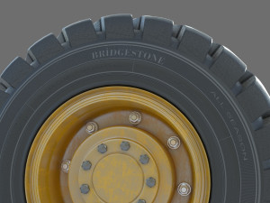 Truck wheel 01 3Dモデル